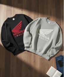 sanrio（サンリオ）の「【HONDA/ホンダ×Sanrio/サンリオ】HONDA×はぴだんぶい　リップルダンボールサガラ刺繍スウェットクルー（スウェット）」