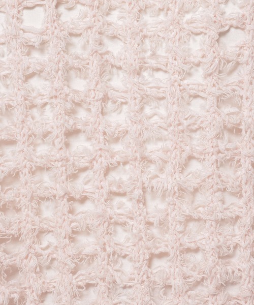 niko and...(ニコアンド)の「コットンフェザーニットプルオーバー(ニット/セーター・レディース・ピンク/ネイビー/オフホワイト・FREE)」の4枚目の写真