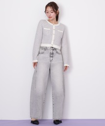 JILL by JILL STUART | ◇リボン加工カーブパネルデニム(デニムパンツ)