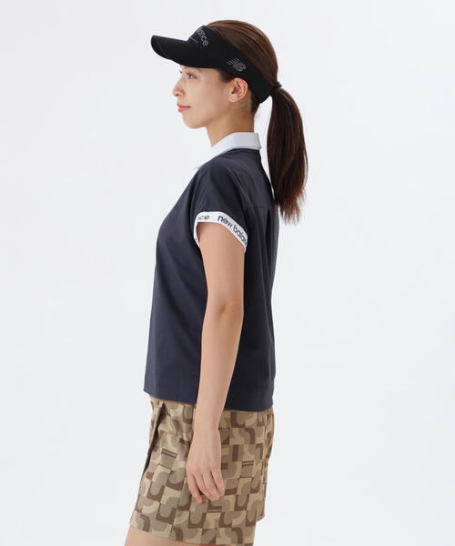 New Balance Golf（ニューバランスゴルフ）の「【new balance golf】UV フレンチスリーブ カラーシャツ (WOMENS)（シャツ/ブラウス・レディース・ブラック系その他・SMALL/MEDIUM）」の12枚目の写真