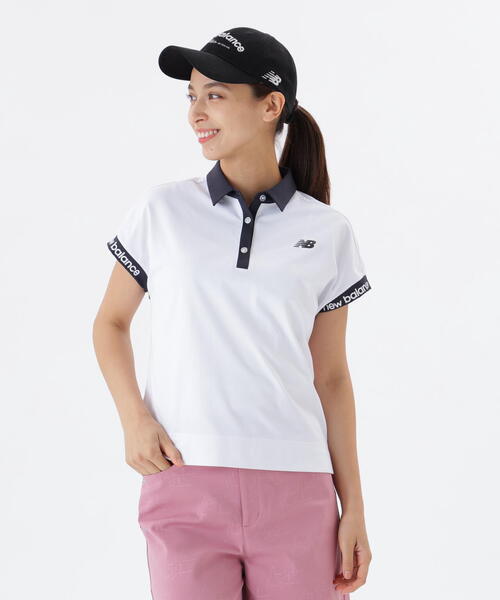 New Balance Golf（ニューバランスゴルフ）の「【new balance golf】UV フレンチスリーブ カラーシャツ (WOMENS)（シャツ/ブラウス・レディース・ブラック系その他・SMALL/MEDIUM）」の4枚目の写真