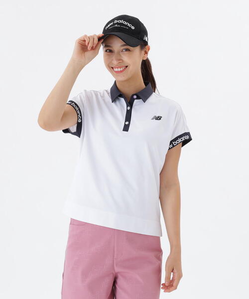 New Balance Golf（ニューバランスゴルフ）の「【new balance golf】UV フレンチスリーブ カラーシャツ (WOMENS)（シャツ/ブラウス・レディース・ブラック系その他・SMALL/MEDIUM）」の6枚目の写真