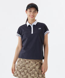 【new balance golf】UV フレンチスリーブ カラーシャツ (WOMENS)
