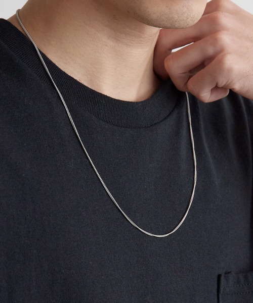 TOM WOOD（トムウッド）の「TOM WOOD / トムウッド Curb Chain Slim シルバー925 ネックレス 2026年春夏（ネックレス・メンズ・シルバー・24.5）」の8枚目の写真