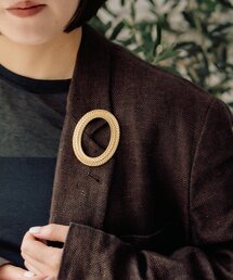 ear PAPILLONNER（イアパピヨネ）の「デザインリングブローチ（ブローチ/コサージュ）」