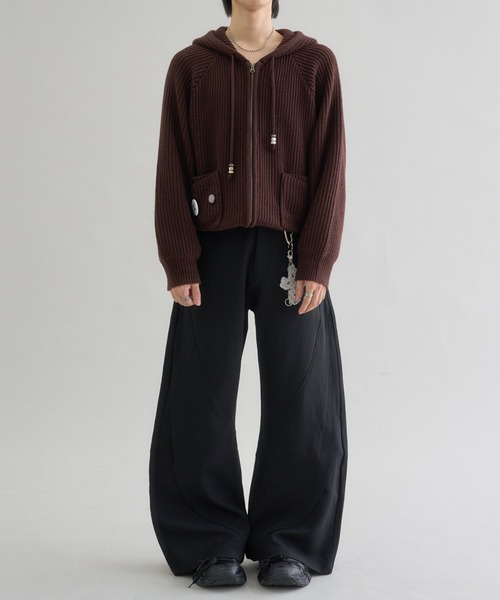 EPNK(イーピーエヌケー)の「Switching Curve Slacks /スイッチカーブスラックス(スラックス・メンズ・ブラック・SMALL/LARGE/MEDIUM)」の7枚目の写真