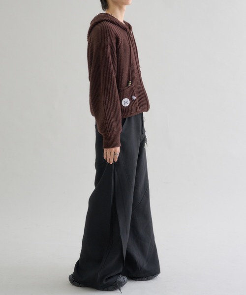 EPNK(イーピーエヌケー)の「Switching Curve Slacks /スイッチカーブスラックス(スラックス・メンズ・ブラック・SMALL/LARGE/MEDIUM)」の9枚目の写真