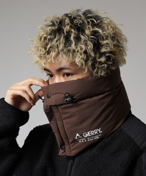 GERRY(ジェリー)の「GERRY 撥水加工 パディング ネックウォーマー ネックカバー 男女兼用(ネックウォーマー/スヌード・メンズ・ブラック/ダークグリーン/ネイビー/ダークブラウン・FREE)」の10枚目の写真