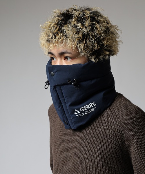GERRY(ジェリー)の「GERRY 撥水加工 パディング ネックウォーマー ネックカバー 男女兼用(ネックウォーマー/スヌード・メンズ・ブラック/ダークグリーン/ネイビー/ダークブラウン・FREE)」の13枚目の写真