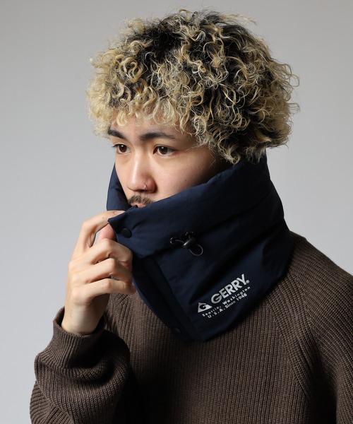 GERRY(ジェリー)の「GERRY 撥水加工 パディング ネックウォーマー ネックカバー 男女兼用(ネックウォーマー/スヌード・メンズ・ブラック/ダークグリーン/ネイビー/ダークブラウン・FREE)」の14枚目の写真