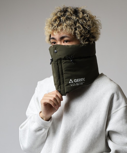 GERRY(ジェリー)の「GERRY 撥水加工 パディング ネックウォーマー ネックカバー 男女兼用(ネックウォーマー/スヌード・メンズ・ブラック/ダークグリーン/ネイビー/ダークブラウン・FREE)」の11枚目の写真