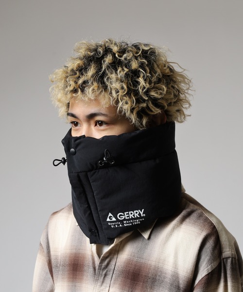 GERRY(ジェリー)の「GERRY 撥水加工 パディング ネックウォーマー ネックカバー 男女兼用(ネックウォーマー/スヌード・メンズ・ブラック/ダークグリーン/ネイビー/ダークブラウン・FREE)」の5枚目の写真