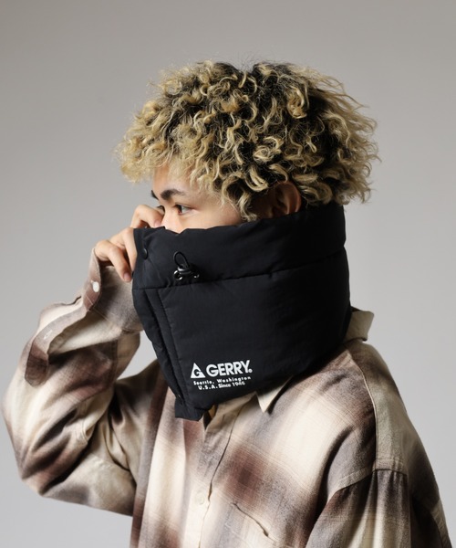 GERRY(ジェリー)の「GERRY 撥水加工 パディング ネックウォーマー ネックカバー 男女兼用(ネックウォーマー/スヌード・メンズ・ブラック/ダークグリーン/ネイビー/ダークブラウン・FREE)」の8枚目の写真