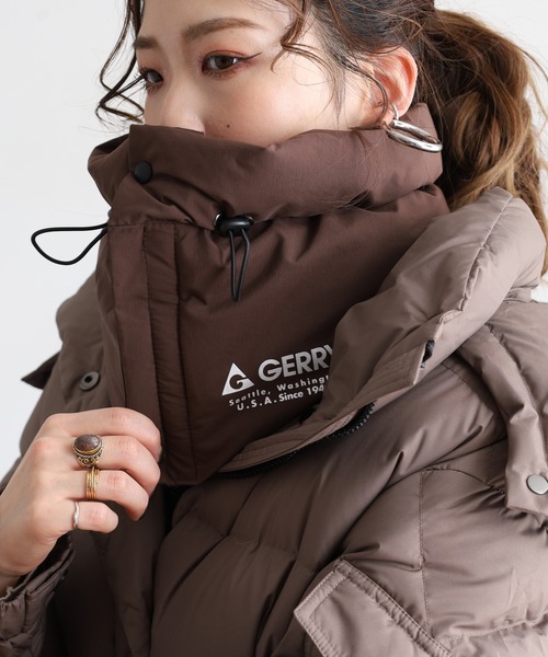 GERRY(ジェリー)の「GERRY 撥水加工 パディング ネックウォーマー ネックカバー 男女兼用(ネックウォーマー/スヌード・メンズ・ブラック/ダークグリーン/ネイビー/ダークブラウン・FREE)」の17枚目の写真