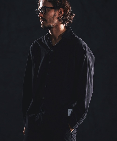 wjk reluxe(ダブルジェーケーリラックス)の「ms6363-cool touch LS V neck shirts シャツ(WR26S-06)(シャツ/ブラウス・メンズ・ブラック/ホワイト/ネイビー・L/M/S)」の9枚目の写真