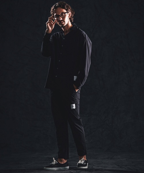 wjk reluxe(ダブルジェーケーリラックス)の「ms6363-cool touch LS V neck shirts シャツ(WR26S-06)(シャツ/ブラウス・メンズ・ブラック/ホワイト/ネイビー・L/M/S)」の10枚目の写真