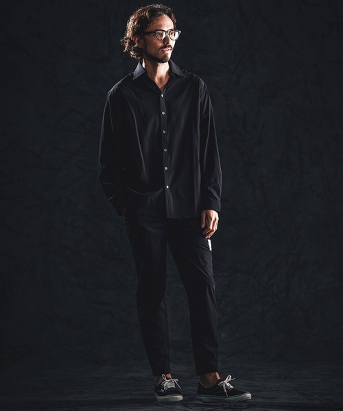 wjk reluxe(ダブルジェーケーリラックス)の「ms6363-cool touch LS V neck shirts シャツ(WR26S-06)(シャツ/ブラウス・メンズ・ブラック/ホワイト/ネイビー・L/M/S)」の11枚目の写真