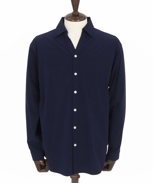 wjk reluxe(ダブルジェーケーリラックス)の「ms6363-cool touch LS V neck shirts シャツ(WR26S-06)(シャツ/ブラウス・メンズ・ブラック/ホワイト/ネイビー・L/M/S)」の18枚目の写真