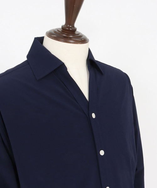 wjk reluxe(ダブルジェーケーリラックス)の「ms6363-cool touch LS V neck shirts シャツ(WR26S-06)(シャツ/ブラウス・メンズ・ブラック/ホワイト/ネイビー・L/M/S)」の20枚目の写真