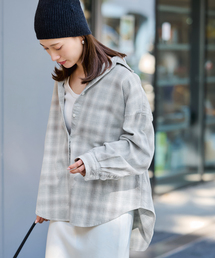 美品　チェック　ブラウス　スピックアンドスパン 楽天市場】《追加》オンブレーチェックルーズシャツ Spick & Span