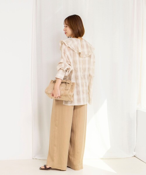 NOLLEY’S（ノーリーズ）の「ウォッシャブルラッフルカラーブラウス（シャツ/ブラウス・レディース・ブラック系その他/ホワイト系その他2/ホワイト・FREE）」の20枚目の写真