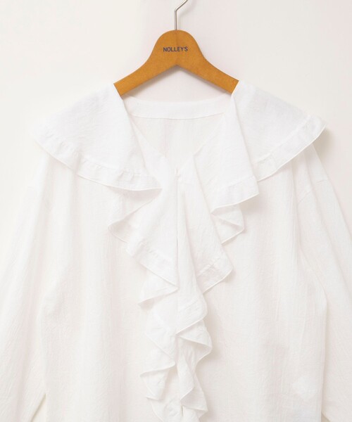 NOLLEY’S(ノーリーズ)の「ウォッシャブルラッフルカラーブラウス(シャツ/ブラウス・レディース・ブラック系その他/ホワイト系その他2/ホワイト・FREE)」の20枚目の写真