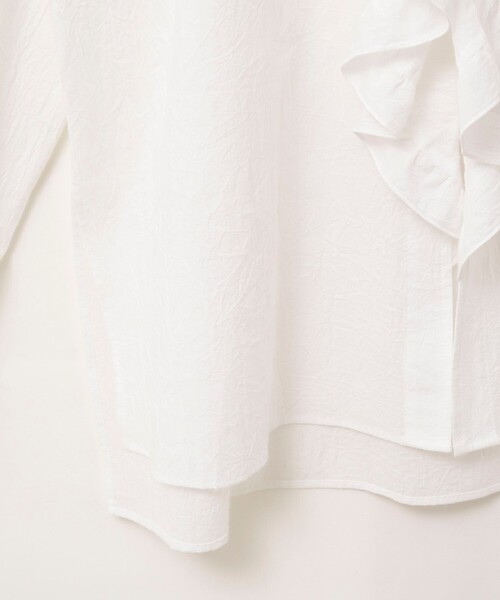 NOLLEY’S(ノーリーズ)の「ウォッシャブルラッフルカラーブラウス(シャツ/ブラウス・レディース・ブラック系その他/ホワイト系その他2/ホワイト・FREE)」の18枚目の写真