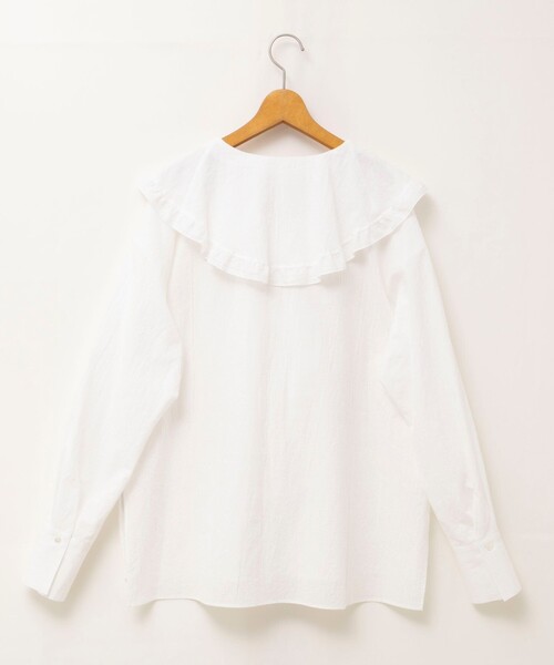 NOLLEY’S(ノーリーズ)の「ウォッシャブルラッフルカラーブラウス(シャツ/ブラウス・レディース・ブラック系その他/ホワイト系その他2/ホワイト・FREE)」の14枚目の写真