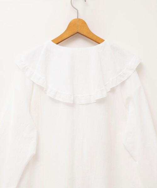 NOLLEY’S(ノーリーズ)の「ウォッシャブルラッフルカラーブラウス(シャツ/ブラウス・レディース・ブラック系その他/ホワイト系その他2/ホワイト・FREE)」の13枚目の写真