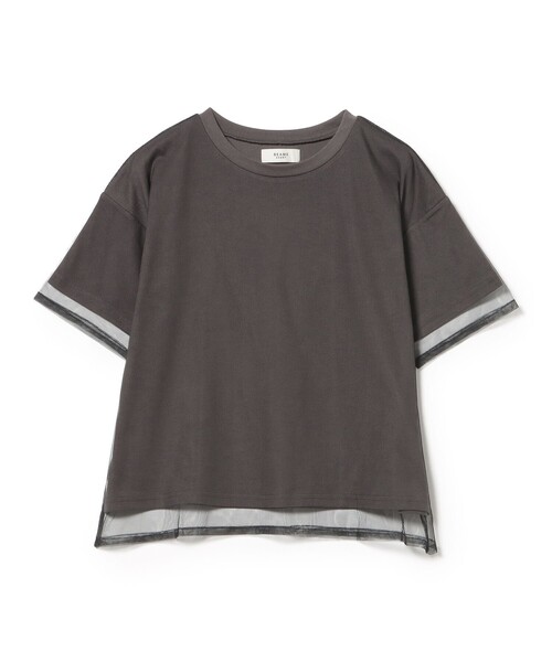 BEAMS HEART(ビームスハート)の「無地 カットソー × チュール Tシャツ(Tシャツ/カットソー・レディース・ブラック/チャコールグレー/オフホワイト/ブラウン系その他4・FREE)」の19枚目の写真