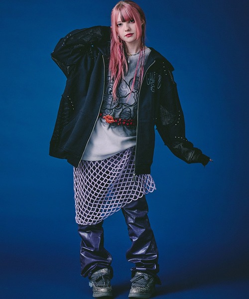 GALFY（ガルフィー）の「【GALFY/ガルフィー】チラリズムPK（パーカー・レディース・スミクロ/カーキ/ブラック・XL/L）」の21枚目の写真