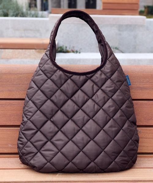 LAVENHAM（ラベンハム）の「Quilted Round Bag Unisex / キルテッド ラウンド バッグ ユニセックス（ショルダーバッグ・レディース・オフホワイト/ブラウン・ONE SIZE）」の18枚目の写真