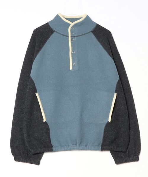 TODAYFUL（トゥデイフル）の「Wool 100% Piping Pullover（Tシャツ/カットソー・メンズ・チャコールグレー/ネイビー/ブラウン・FREE）」の2枚目の写真