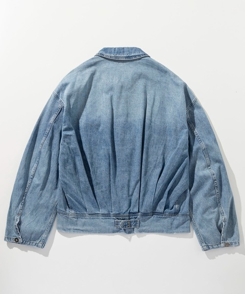 CIRCLEE(サークリー)の「CIRCLEE(サークリー)ウォッシュド ビッグシルエット デニムジャケット(デニムジャケット・メンズ・ブルー・M)」の19枚目の写真