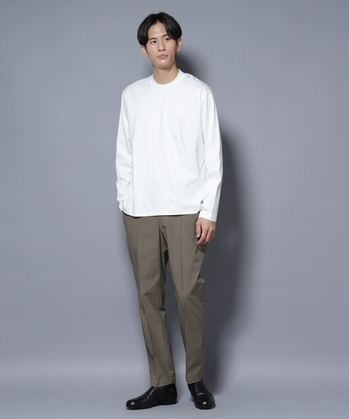 NANO universe(ナノユニバース)の「ジャケT(R) プレミアム クルーネック 長袖(Tシャツ/カットソー・メンズ・ブルーグレー/ブラック/ホワイト・S/L/M)」の15枚目の写真