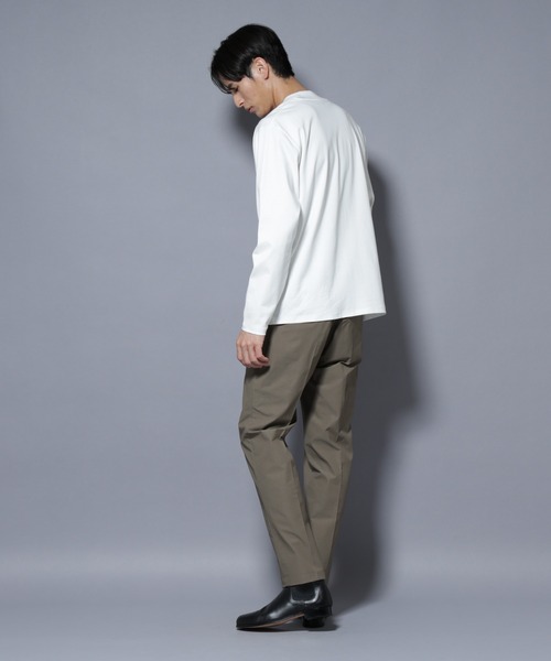 NANO universe(ナノユニバース)の「ジャケT(R) プレミアム クルーネック 長袖(Tシャツ/カットソー・メンズ・ブルーグレー/ブラック/ホワイト・S/L/M)」の17枚目の写真