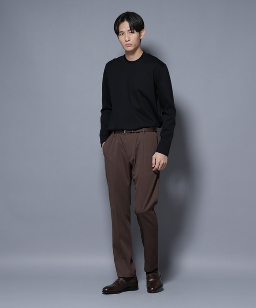 NANO universe(ナノユニバース)の「ジャケT(R) プレミアム クルーネック 長袖(Tシャツ/カットソー・メンズ・ブルーグレー/ブラック/ホワイト・S/L/M)」の22枚目の写真