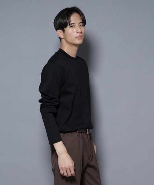 NANO universe(ナノユニバース)の「ジャケT(R) プレミアム クルーネック 長袖(Tシャツ/カットソー・メンズ・ブルーグレー/ブラック/ホワイト・S/L/M)」の18枚目の写真