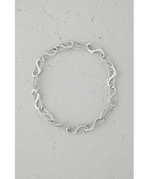 AZUL by moussy（アズールバイマウジー）の「ツイストスパインネックレス（ネックレス・メンズ・シルバー・FREE）」の4枚目の写真