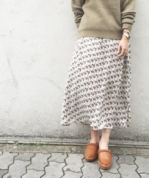 Kastane | 花柄スリットロングスカート(スカート)