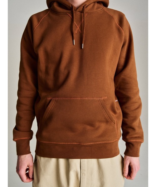 POP TRADING COMPANY（ポップトレーディングカンパニー）の「Pop Trading Company/ポップトレーディングカンパニースウェット/パーカー POP LOGO HOODED（パーカー・メンズ・ブラウン・M/L）」の3枚目の写真