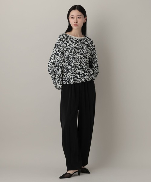 A part by（アパートバイ）の「MIXモールニットプルオーバー（ニット/セーター・レディース・イエロー系その他/ブラック系その他2/ブルー・FREE）」の4枚目の写真