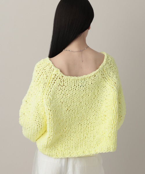 A part by（アパートバイ）の「MIXモールニットプルオーバー（ニット/セーター・レディース・イエロー系その他/ブラック系その他2/ブルー・FREE）」の13枚目の写真