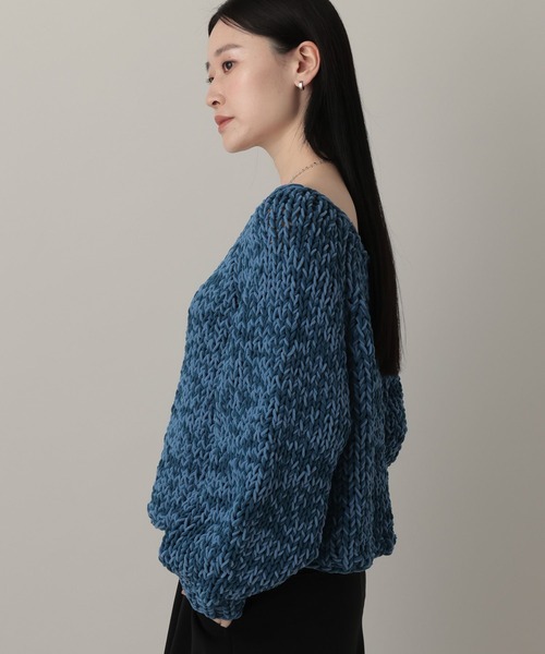 A part by（アパートバイ）の「MIXモールニットプルオーバー（ニット/セーター・レディース・イエロー系その他/ブラック系その他2/ブルー・FREE）」の15枚目の写真