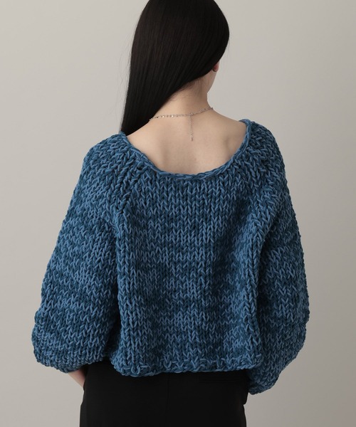 A part by（アパートバイ）の「MIXモールニットプルオーバー（ニット/セーター・レディース・イエロー系その他/ブラック系その他2/ブルー・FREE）」の16枚目の写真