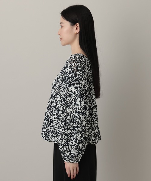 A part by（アパートバイ）の「MIXモールニットプルオーバー（ニット/セーター・レディース・イエロー系その他/ブラック系その他2/ブルー・FREE）」の18枚目の写真