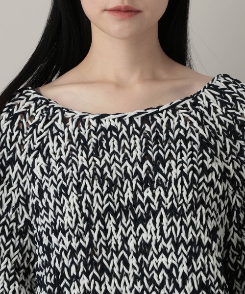 A part by（アパートバイ）の「MIXモールニットプルオーバー（ニット/セーター・レディース・イエロー系その他/ブラック系その他2/ブルー・FREE）」の21枚目の写真