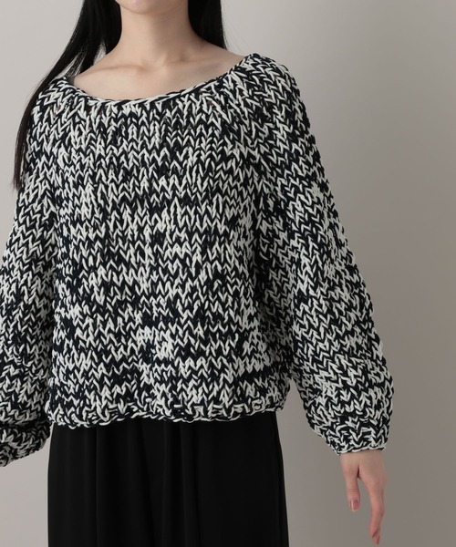 A part by（アパートバイ）の「MIXモールニットプルオーバー（ニット/セーター・レディース・イエロー系その他/ブラック系その他2/ブルー・FREE）」の22枚目の写真