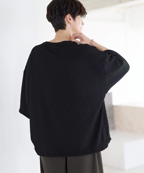 ETELIO（エテリオ）の「シャーリングドローコードTシャツ（Tシャツ/カットソー・メンズ・チャコール/ホワイト/グリーン/ブラウン/ブラック・XL/L/M/S）」の19枚目の写真