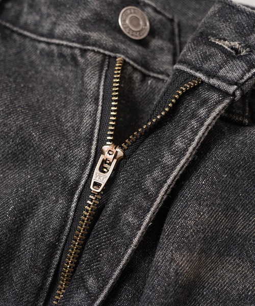 1111clothing(ワンフォークロージング)の「デニム バギー カーブパンツ / Denim Baggy Curve Pants(デニムパンツ・メンズ・インディゴブルー/ブラック・L/M)」の9枚目の写真